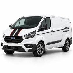 Ford Transit Custom stickers – complete bonnet, tailgate and side stripe kit